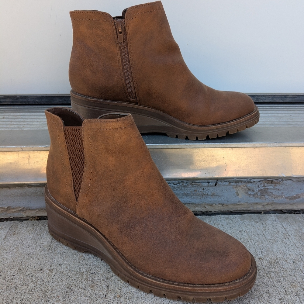 Chelsea Brown Ankle Booties